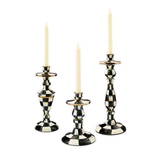 Enamel Dinner Candlestick Holder - Set of 4 pcs